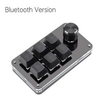왼손 숫자 키보드 한손 메크로 업무용 대량등록 매크로 프로그래밍 게임 usb 맞춤 bt 볼륨 버튼 손잡이 포토샵 핫스왑 소켓 키패드 기계식, 6 키 블루투스, 빨간 스위치, 롤, 6 키 블루투스