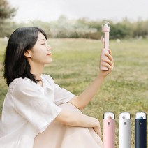 휴대용 미스트 선풍기 손 핸디형 탁상용 가습기, 네이비