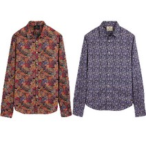 스카치앤소다 Scotch&Soda 남성 슬림핏 셔츠 퍼플 13040820027