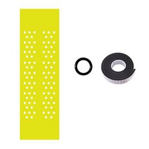 아이스하키 하키 그립 테이프 미끄럼 방지 열 수축 슬리브 ice hockey stick grips training hockey epuipment with holes, 22 Yellow holes-Tape