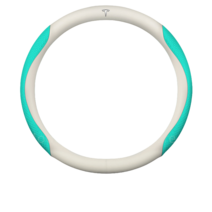 테슬라 모델 3 및 Y용 가죽 자동차 핸들 커버 미끄럼 방지 차량 용품 2023 액세서리 36cm, 19 O-blue 36