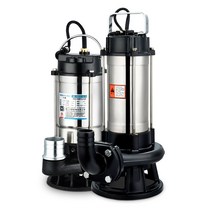 오수 수중펌프 2마력 농장용 배수 인버터 정화조, 1100W2인치 절단  송수관 10미터