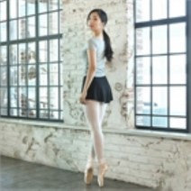 벨라걸스 성인 발레복 입시 취미 발레 무용 하의 치마 탁텔 플레어 스커트 블랙