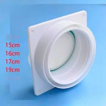 이동식 에어컨 배기호스 흡입 배기관 산업용 냉각커버, 체크 밸브 + 15cm파이프 + 알루미늄 호일