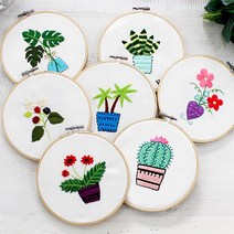 자수의 온도 프랑스자수 DIY패키지세트 초보자용 모음, 1.초보자용 8style - G 아이보리 들꽃, 1개