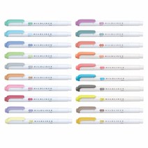 제브라)마일드 라이너 형광펜 시리즈, 1개, 블루그린