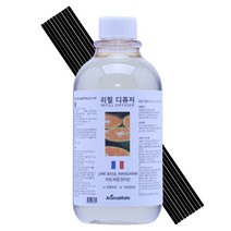 아로마메이트 디퓨저 리필 + 스틱10개 무료증정, 500ml, 라임 바질 만다린