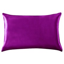 베개 찜질방 코골이방지 목편한기절베개 발 다리 100% 자연 뽕나무 실크 케이스 지퍼 커버 건강한 표준 퀸 킹 여러 가지 빛깔의, [03] 51x1 cm, [17] violet