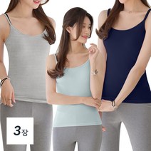 데일리앤 베이직 여성 레이온 기본 이너 스판 끈나시 1+1+1