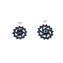 MTB 자전거 세라믹 + 수지 베어링 자키 휠 도르래 자전거 Rear Derailleur 사이클링 12T + 14T XX1 X01 자전거 사이클링 부품, Black_2