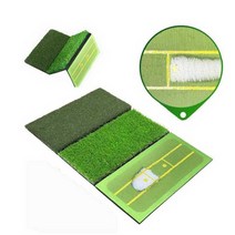 임팩트 트레이닝 매트 잔디 3종 세트 골프 연습 실내, 잔디 패드 64X40cm