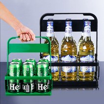 커피캐리어 캠핑 컵 배달 캔 음료 수 6구 홀더 트레이 모노심플 통, 1-커피캐리어-그린