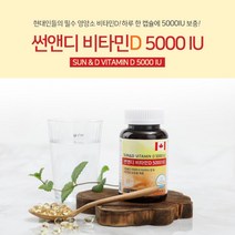 캐나다산 튼튼한 뼈건강 비타민D 5000IU 고농축 뼈타민 하루권장량 800% 햇빛 부족 현대인 에 좋은 온가족 영양제, 1BOX(6개월분)