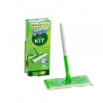 스위퍼 막대걸레 스타터킷(핸들1입+정전기청소포2입), 막대걸레+청소포2매 S013