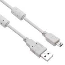 강원전자 넷메이트 NMC-UM250 USB A-Mini B 케이블 (USB2.0 5M 그레이), 1개