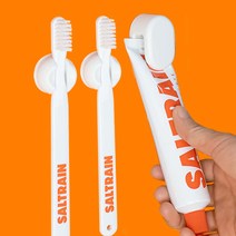 [공중부양] BATHROOM SET 칫솔걸이2개+치약홀더1개, 화이트 1세트