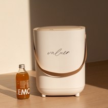 발루어랩 자동 센서 인테리어 쓰레기통 16L, 크림 베이지, 1개
