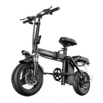 전기자전거 전동 접이식 출퇴근 배달용 경량형 스포츠형 전기 자전거, 기본형, 10Ah 50-60KM
