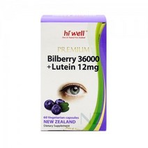 [하이웰]프리미엄 빌베리 35000 + 루테인 10mg 60베지캡슐 [10만원 이상 사은품증정], 수량