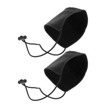 BESPORTBLE 2피스 운전용 신발 힐 커버 프로텍터 내마모성 신발 힐 패드 내마모성 신발 커버 힐 보호 매트 운전자 선물용 블랙