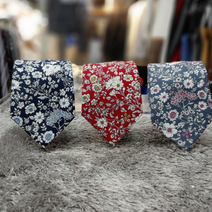 월드 플라워 남자친구 화이트 플라워2 남자넥타이 명품넥타이