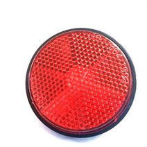 바이크 오토바이 원형 반사판 범용 ATV 스쿠터 먼지 자전거 안전 액세서리 1개, 01 red