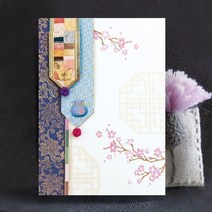 조각보카드 연하장 FT1043-3, 단품