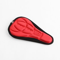 메모리폼 쿠션 자전거 안장 레드 안장커버 자전거용품, 1개
