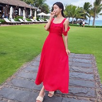 썸 여신프릴 비치원피스 여름원피스 비치웨어