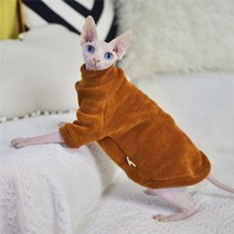 스핑크스 고양이 스웨터 패션 키티 사나이 대머리 옷 옷에 대한 컴포트 겨울 복장, 03 Brown_05 XL