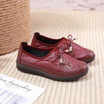 플랫 슈즈 편안한 중년 플랫 슈즈 중년 및 노인 여성 신발