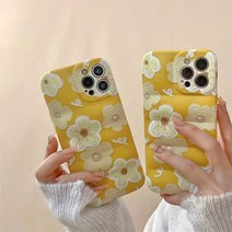 하이필 유화꽃 웨이브 패턴 케이스