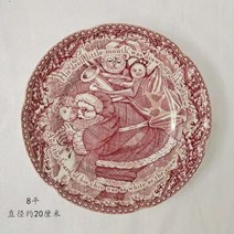 존슨브라더스 Johnson broth 크리스마스 에디션 플레이트 빈티지, 8인치 접시, 1개