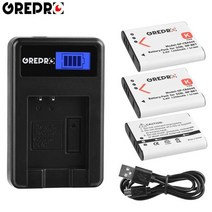 1250mAh NP-BK1 배터리 + NP BK1 소니 DSC W190 S750 S780 S950 S980 W370 W180 DSC-W190 DSC-S780, 03 3B with Charger