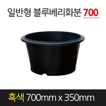서경농원 고무 블루베리화분 일반형 흑색 700 x 350 원형 분갈이