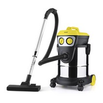 한경희생활과학 파워 헤파 13 건습식 업소용 청소기 1600W 20L HAAN-OV200, 실버 + 블랙 + 옐로우