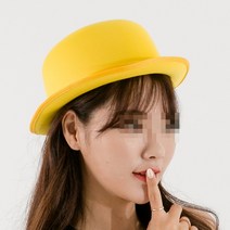 공단뮤지컬모자(옐로우) 파티 모자 마술사모자 할로윈, 상세페이지 참조