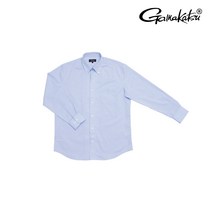 가마가츠 지퍼셔츠 낚시복 셔츠 GM-3285 라이트블루, L사이즈-959111