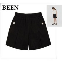 [AK분당점] [빈]블랙 요루지 주름 4부 팬츠 BX22PT03BK