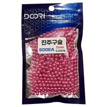 5mm 진주구슬 500개입 대용량 갈치 기둥줄 자작채비 수제 비즈공예 낚시부자재, 퍼플