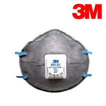 3M 1급 방진마스크 9913V 냄새제거 흡착층 첨가 쿨플로우 배기밸브, 1개