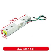 로드셀 디지털 아두이노 컨버터 1KG 5KG 10KG 20KG HX711 AD 모듈 중량 센서 전자 저울 알루미늄 합금 계량 압력 아두이노용, [01] 1KG
