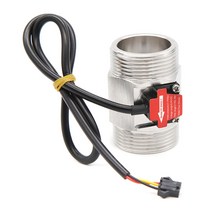 유량계 수량계 수압 1.25quot 센서 스테인레스 스틸 홀 효과 액체 물 스위치 미터 홀 센서 전압 5-24vdc, 없음