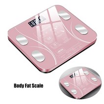 체지방 저울 디지털 BMI 스케일 물 질량 건강 신체 구성 분석기 지능형 전자 무게 규모 고정밀, 02 분홍색, 02 체코