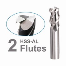고속절단기 자동절단기 원형톱 진공증착기HSS-AL 엔드 밀 2 3 4 플루트 스트레이트 생크 CNC MetalTool 고, 01 HSS-AL 2Flute_57 27mm