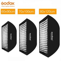 조명 광고 Godox-FW60x90cm FW70x100cm FW80x120cm 허니콤 그리드 소프트 박스 스튜디오 스트로브 플래시 라이트용 보웬스 마운트 포함, 중국_FW80X120CM, 3.FW80X120CM