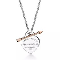 TIFFANY&CO티파니앤코 러브스트럭 펜던트 실버18K 로즈골드 70878224 목걸이 27684592