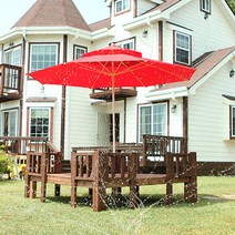 드라마원목가구 야외용 소나무원목 평상 가로150cm*세로150cm 다양한펜스활용 멀티평상, 선택6, 40cm, 투명