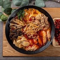 훠궈가 마라탕 밀키트 (대구맛집 정통 사천 마라맛 5분완성 캠핑용 쿠킹박스), ②마라탕 대(2~3인분), ①순한맛
