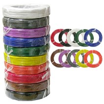 UL1007 AWG22 20M 절단판매/리드와이어/케이블전선/색상선택, BL